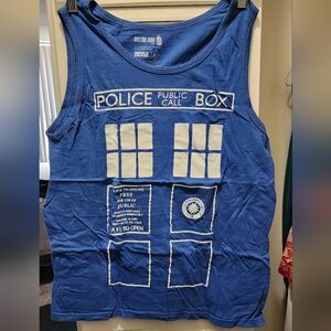 Ripple Junction Blue TARDIS Short Sleeve Tee